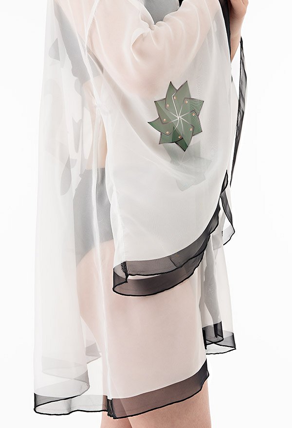 Anime Haori Cover-up White Summer Kimono Cardigan
