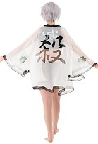 Anime Haori Cover-up White Summer Kimono Cardigan