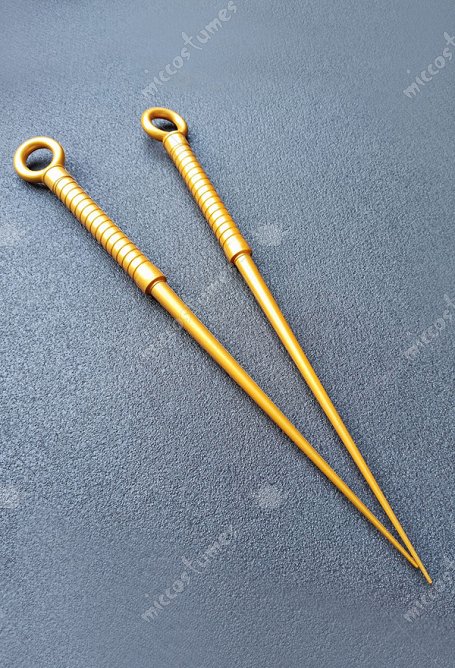Spy House Yor Weapon Props Cosplay Accesorios 2pcs