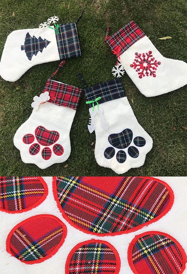 Christmas Stocking Kawaii Xmas Hanging Stocking Decoration Gift Bag Party Supplies