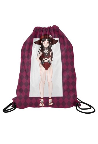 Alice Drawstring Backpack Drawstring Bag Drawstring Sack for Beach Gym Sports Yoga