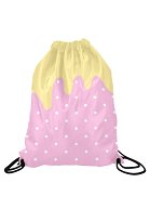 Sac à Cordon Jaune Rose à Motif de Milkshake Accessoire de Cosplay Yoga Sports