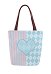 Sac en Toile avec Rayures et Diamant Dérivé Alice Canevas Grand Sac Portable