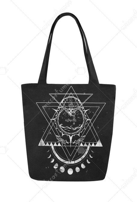Sac en Toile Style Gothique avec Impression Canevas Grand Sac Portable