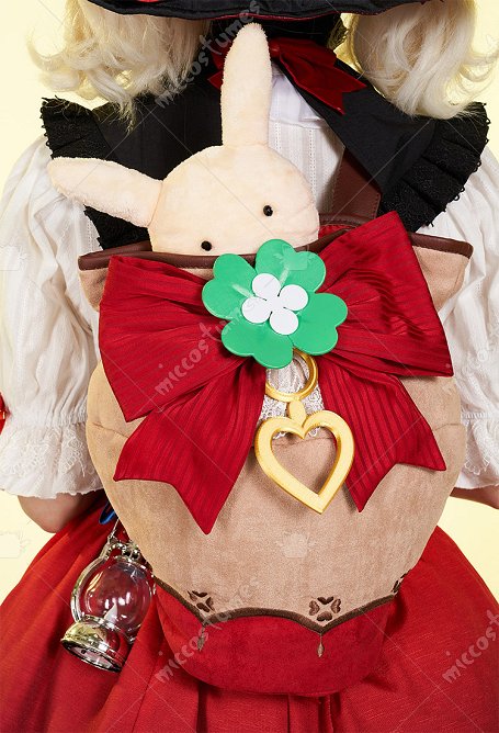 Genshin Impact Klee Cosplay Accessories Kawaii Backpack with Doll