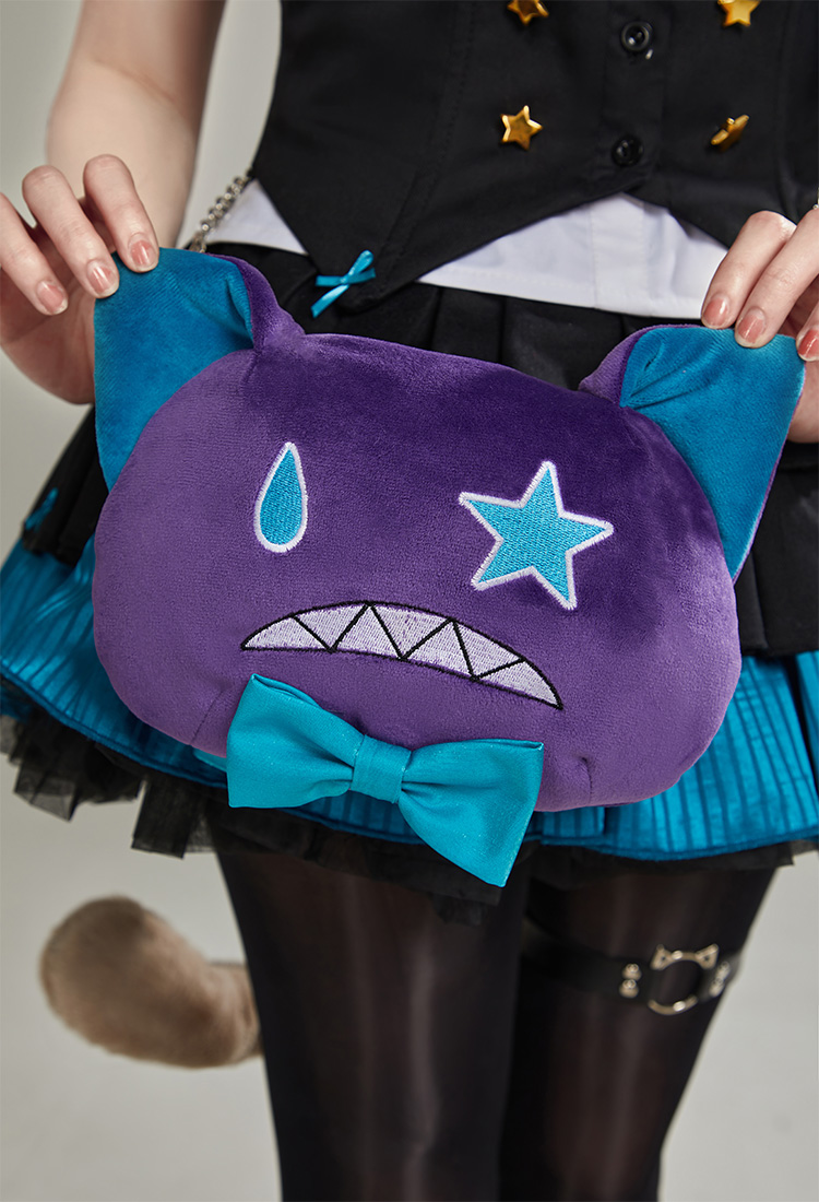 Lynette Cosplay Accesorio Lindo Bolso de Hombro con Cadena de Peluche