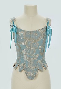 Renaissance médiévale - Corset à motifs floraux - Bustier lacé du 17e siècle avec armatures