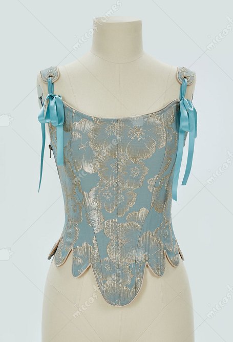 Corsé Medieval Renacimiento Floral Siglo XVII Encaje Overbust Bustier deshuesado