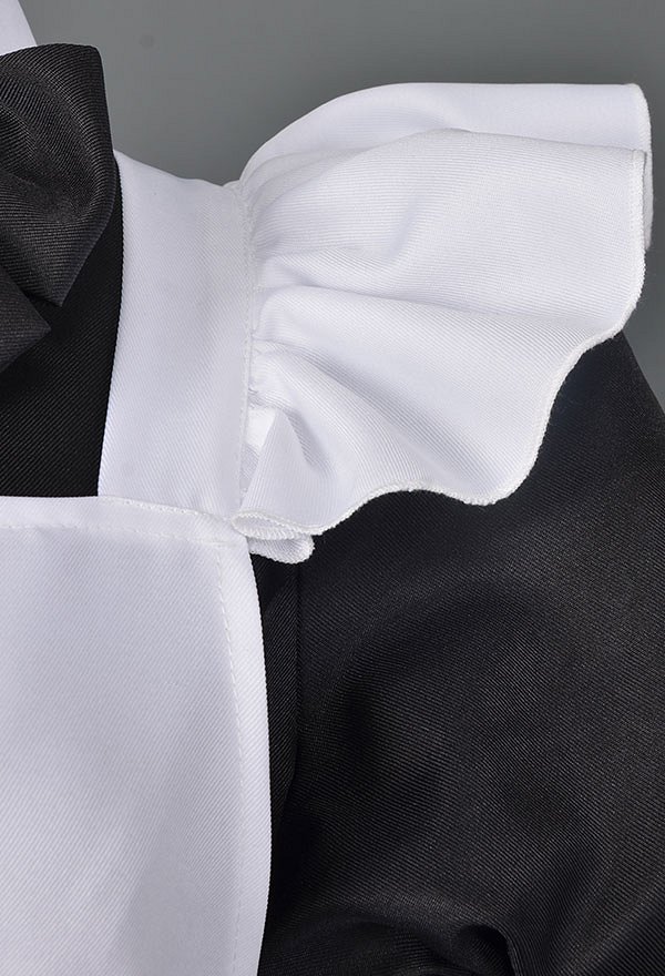 Traje de Cosplay Clásico de Vestido Largo de Uniforme de Sirvienta con Katyusha