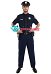 Adult Police Officer Short Sleeve Costume para Hombre con Sombrero