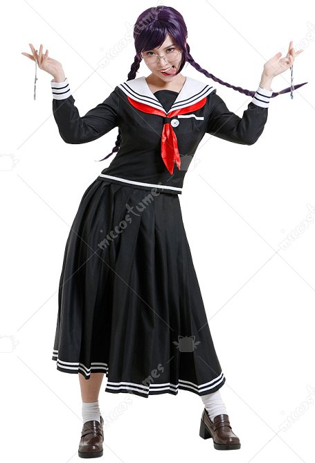 Dangan Ronpa Touko Fukawa Cosplay Kostüme Schuluniform