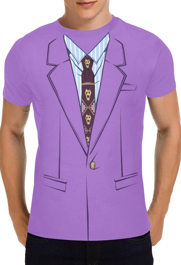 Yoshikage Killer Derivative T-Shirt Männer 3D Muster Kurz Arm T-Shirt