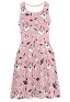 Femme Robe Halloween Rose Motif Fantôme Citrouille Style A-Line Robe pour Plage