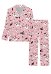 Miccostumes Damen Halloween Kawaii Kürbis Nachtwäsche Langarm und Hose Pyjama Set