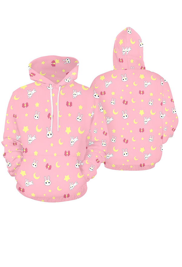 Tsukino Usagi Derivative Casual Hoodies Sweatshirts Hoodie mit Tasche