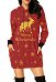 Weihnachten Elch Pullover Hoodie Kleid Lange Arm Sweatshirt