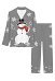 Weihnachtsmütze Schneemann Pyjama Damen Lange Arm Top Hosen Set Pyjama Set 2 Pcs
