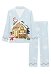 Weihnachten Pyjama Damen Lange Arm Top Hosen Set Pyjama Set 2 Pcs