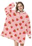 Damen Oversize Blanket Hoodie Decken Sweatshirt