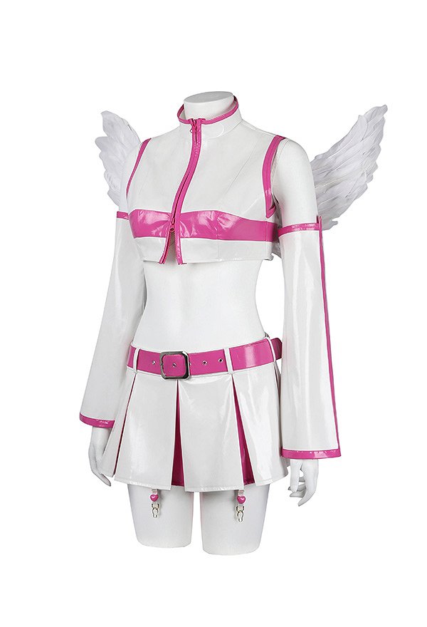 2.5 Dimensional Seduction Lilysa Amano Cosplay Costume Short Top and Skirt with Belt Wings