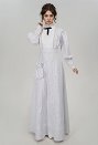 Women Renaissance Medieval Costume Edwardian Dress Gothic Vintage Ball Gown Masquerade Dress with Belt Bag for Halloween