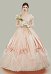 Femmes Costume Médiéval d'Halloween Robe de Bal Victorienne du 18ème Siècle