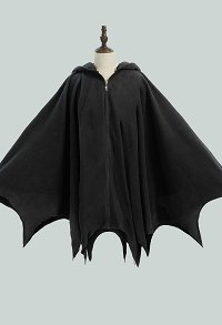 Halloween Cape à capuche Dark Style Mothman Hooded Cloak