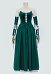 Conjunto de vestido renacentista retro Vestido medieval vintage con corsé y media falda