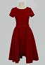 Women 1940s Vintage Dress Set Retro Slim Fit Dress with Removable Polka Dot Skirt