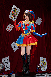 TADC Clown Girl Derivative Halloween Sailor Suit Casual Outfit Sailor Dress with Hat Gloves Cosplay Costume