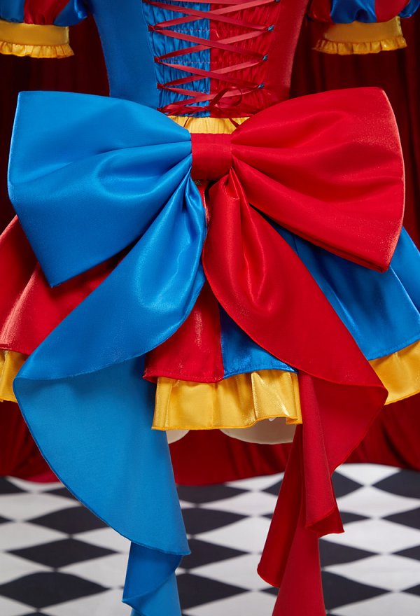 TADC Payaso Niña Derivada Halloween Marinero Traje Casuel Marinero Vestido con Sombrero Guantes Cosplay Disfraz