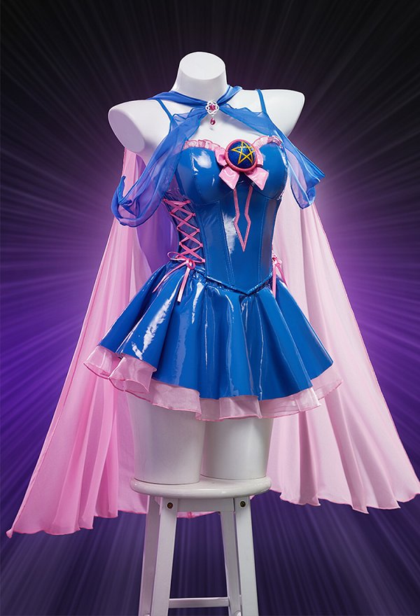 YGO Negro Magia Niña Derivado Corsé Falda Conjunto Conjunto con Sombrero Capa YGO Negro Magia Niña Derivado Corsé Falda Conjunto Conjunto con Sombrero Capa
