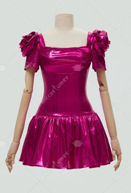 Costume vintage Robe moulante à col évasé des années 1980