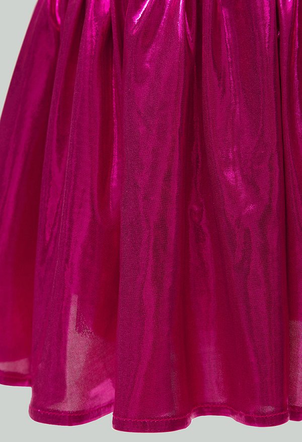 1980s Vintage Swing Halsausschnitt Slim Fit Kleid