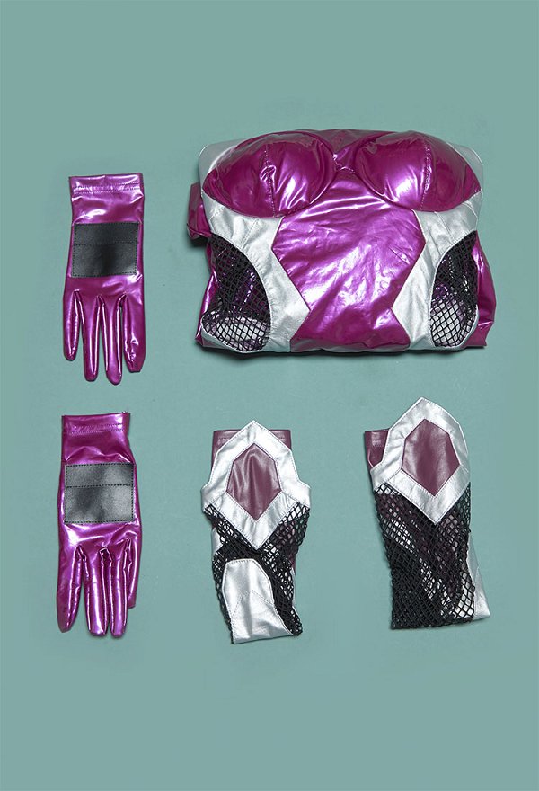 Taimanin Asagi Asagi Igawa Cosplay Costume Bodysuit with Sleeves and Gloves