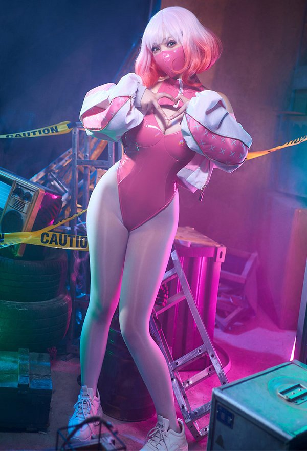 Astrum Design Mask Girl Luna Cosplay Body con abrigo medias y máscara