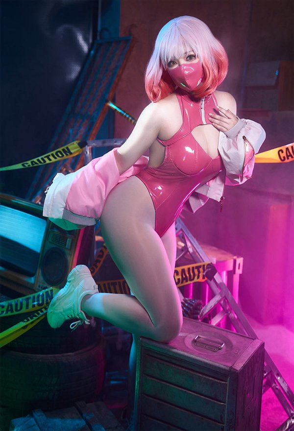 Astrum Design Mask Girl Luna Cosplay Body con abrigo medias y máscara