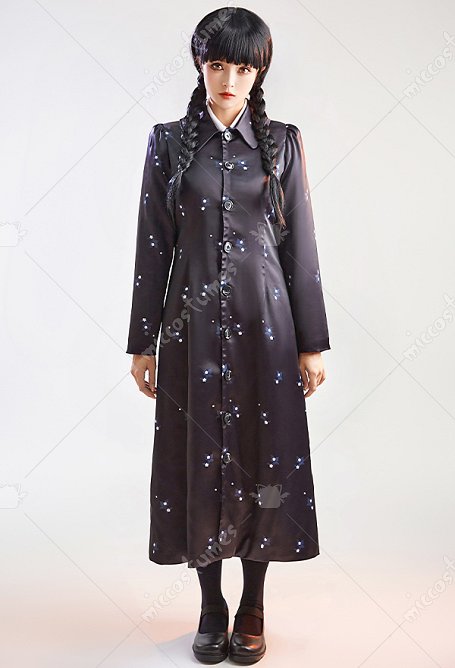 Wednesday Addams Jacke Cosplay Hemd Cosplay Kostüm
