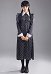 Wednesday Addams Cosplay Costume Long Dress with Socks