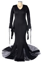 Tallas grandes La familia Addams Morticia Addams de Cosplay Tallas grandes La familia Addams Morticia Addams de Cosplay