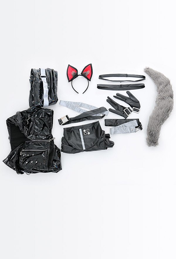 Arknights Costume de Cosplay Texas Ensemble Haut Court