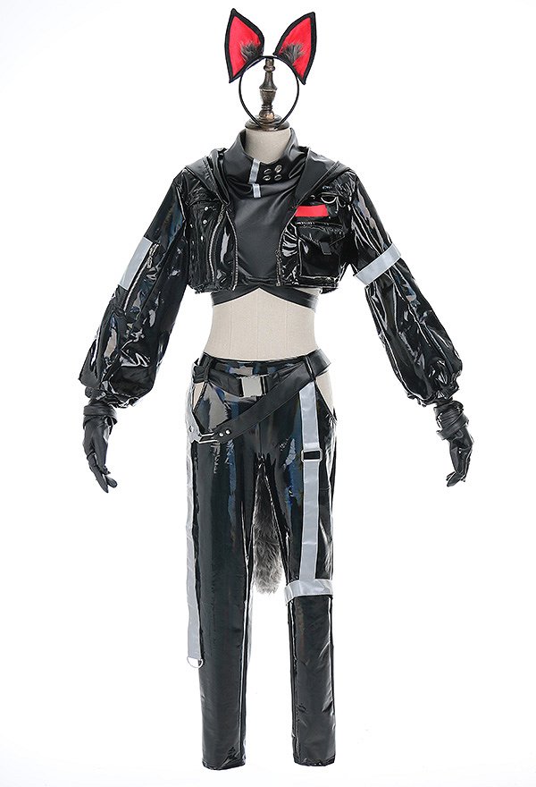 Arknights Costume de Cosplay Texas Ensemble Haut Court