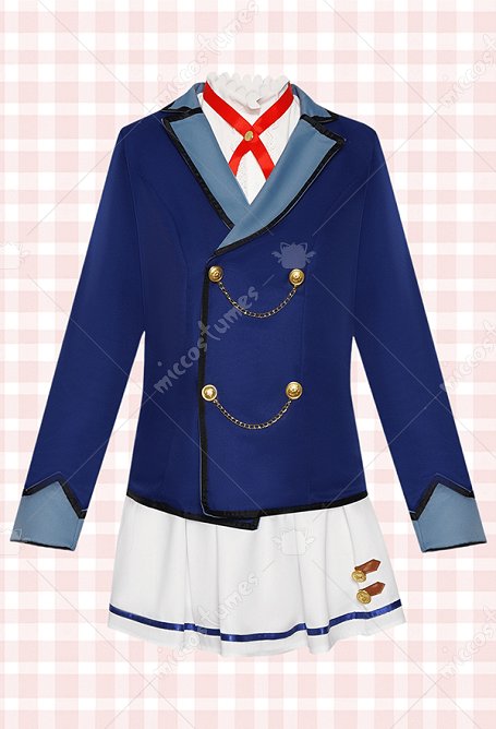 Aikatsu Ichigo Hoshimiya Halloween Cosplay JK Uniform Bluse Rock mit Jacke Haarband