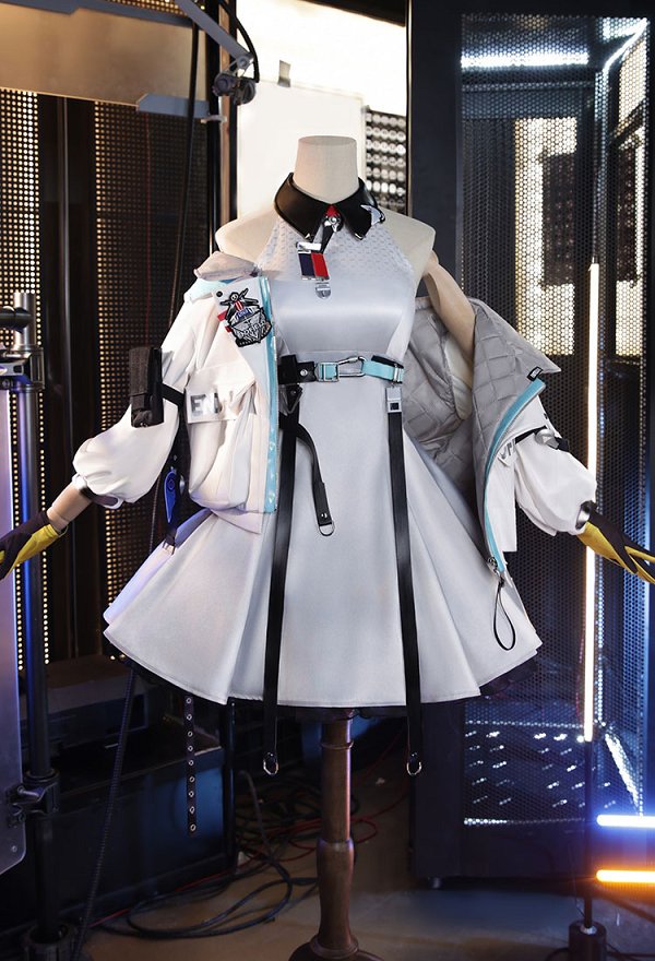 Vestido de cosplay Endfield Perlica con chaqueta y medias Vestido de cosplay Endfield Perlica con chaqueta y medias