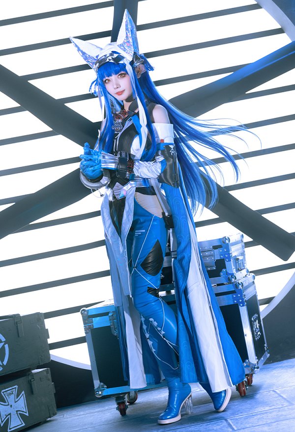 Endfield Last Rite Cosplay Costume Bodysuit with Hat and Belt-style Sleeve Ribbons