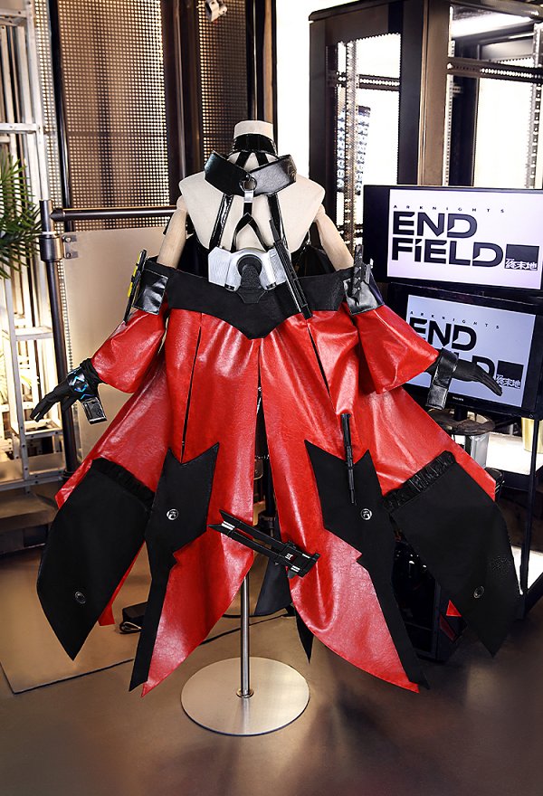 Endfield Gilberta Cosplay Costume Dress and Coat with Gloves and Choker