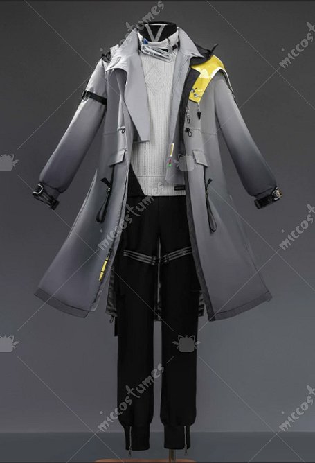 Endfield Endministrator Version Masculine Costume de Cosplay Pull et Pantalon avec Manteau