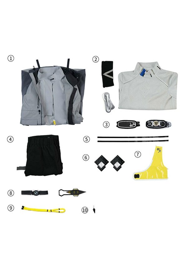 Disfraz de Cosplay de Endfield Endministrator Versión Masculina con Suéter y Pantalones con Abrigo Disfraz de Cosplay de Endfield Endministrator Versión Masculina con Suéter y Pantalones con Abrigo