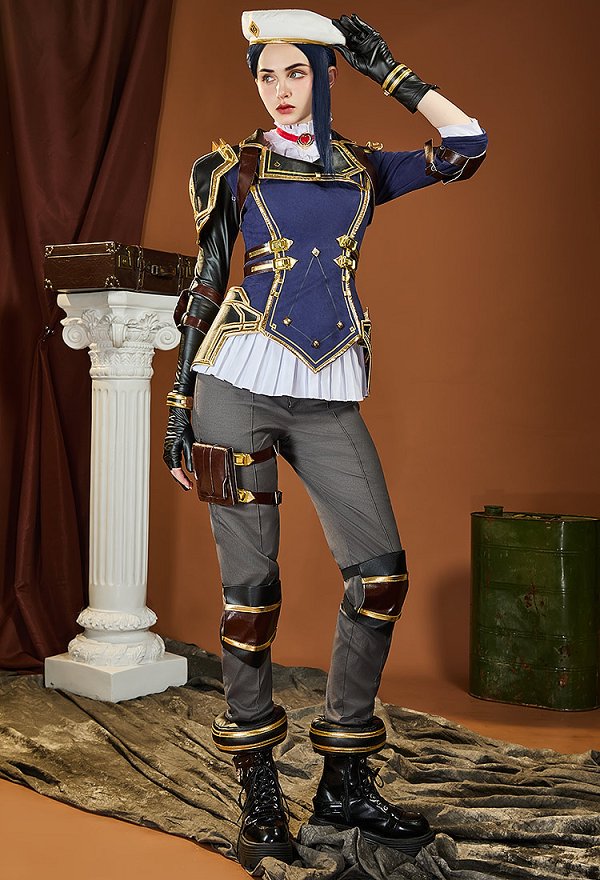 【édition premium】Arcane : LOL Caitlyn Kiramman Costume de Cosplay