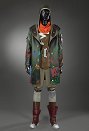 Arcane LOL Ekko Cosplay Kostüm Weste und Hose mit Mantel und Schürze